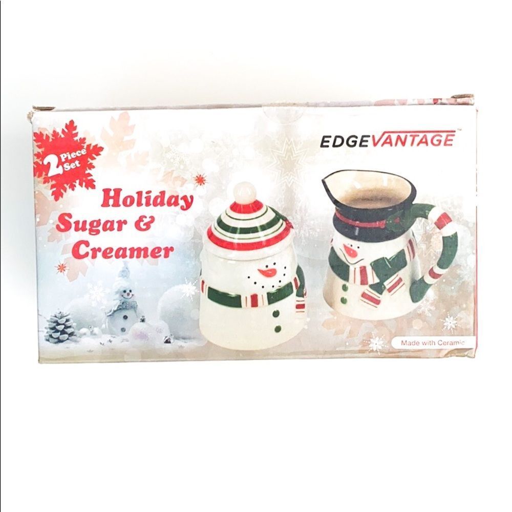 Edgevantage Holiday Sugar & Creamer Set - Picture 5 of 6
